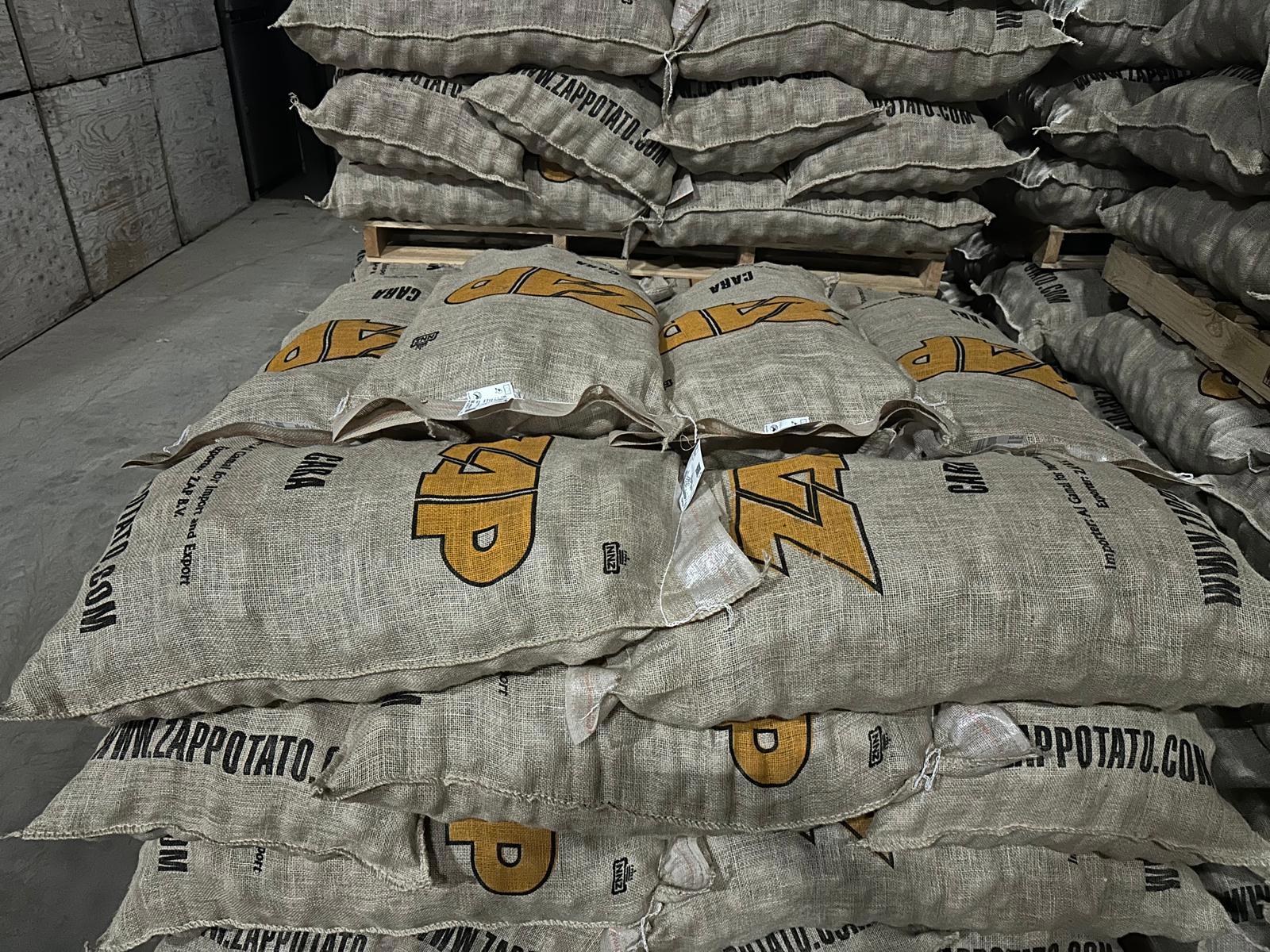 Cara seed potato bags Zappotatoes